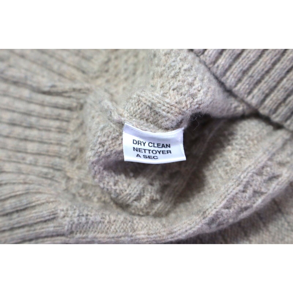 Tommy‎ Bahama Men's XL Brown Lambs Wool Blend Sweater Grandpa Sweater Fisherman - Picture 5 of 8